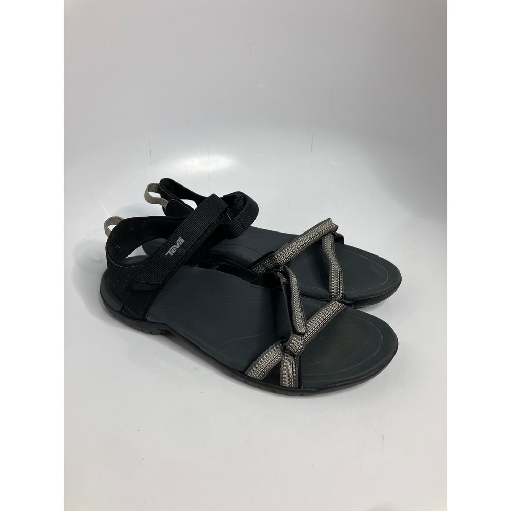 Teva Verra Sandal Womens 11 Black Excellent Strappy Athletic Hiking 1006263